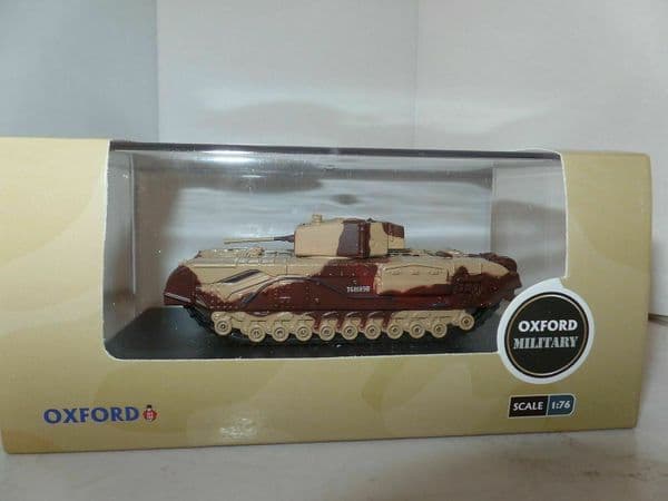 Oxford 76CHT001 CHT001 1/76 OO Scale Churchill Tank MKIII Kingforce - Major King